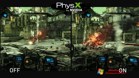 Zrzut ekranu NVIDIA PhysX na Windows 7