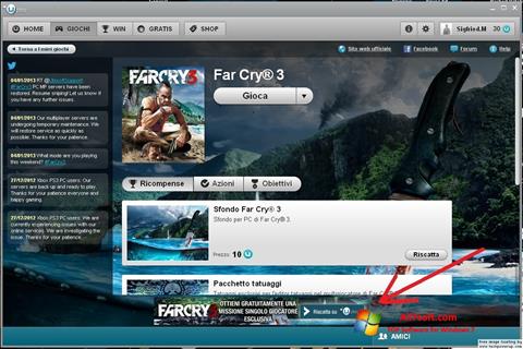 Zrzut ekranu Uplay na Windows 7