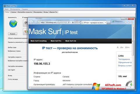 Zrzut ekranu Mask Surf na Windows 7