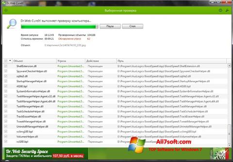 Zrzut ekranu Dr.Web na Windows 7