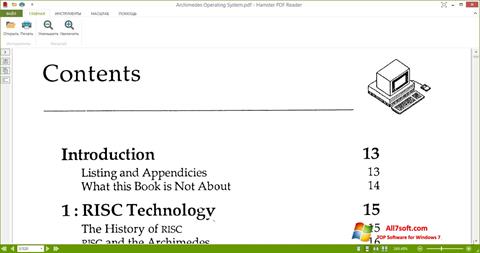 Zrzut ekranu Hamster PDF Reader na Windows 7