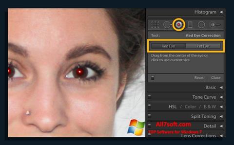 Zrzut ekranu Red Eye Remover na Windows 7