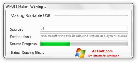 Zrzut ekranu WinUSB Maker na Windows 7