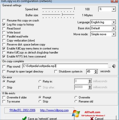 Zrzut ekranu KillCopy na Windows 7