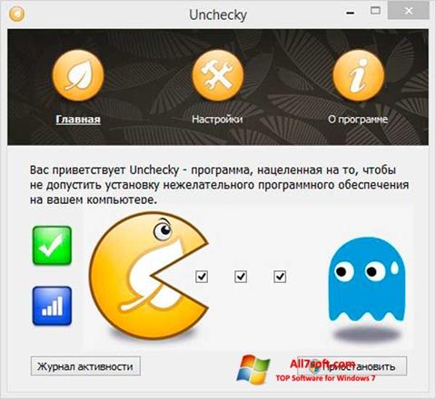 Zrzut ekranu Unchecky na Windows 7