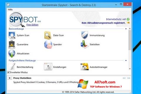 Zrzut ekranu SpyBot na Windows 7