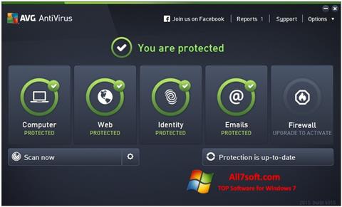 Zrzut ekranu AVG AntiVirus Pro na Windows 7