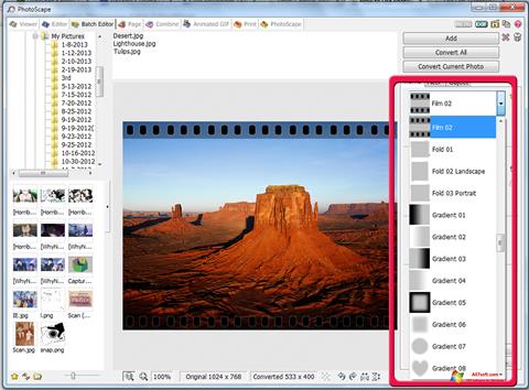 Zrzut ekranu PhotoScape na Windows 7