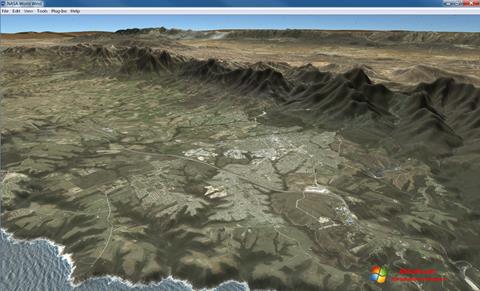 Zrzut ekranu NASA World Wind na Windows 7
