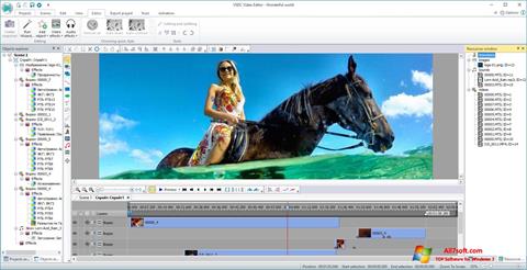 Zrzut ekranu VSDC Free Video Editor na Windows 7