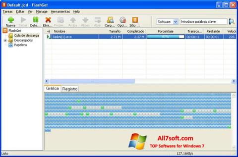 Zrzut ekranu FlashGet na Windows 7