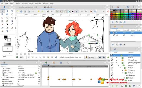 Zrzut ekranu Synfig Studio na Windows 7